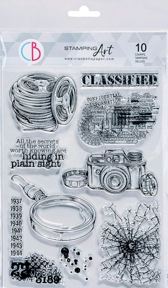 Ciao Bella - CLASSIFIED - Clear Stamp Set 6X8 Ciao Bella