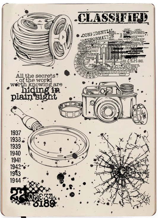 Ciao Bella - CLASSIFIED - Clear Stamp Set 6X8 Ciao Bella