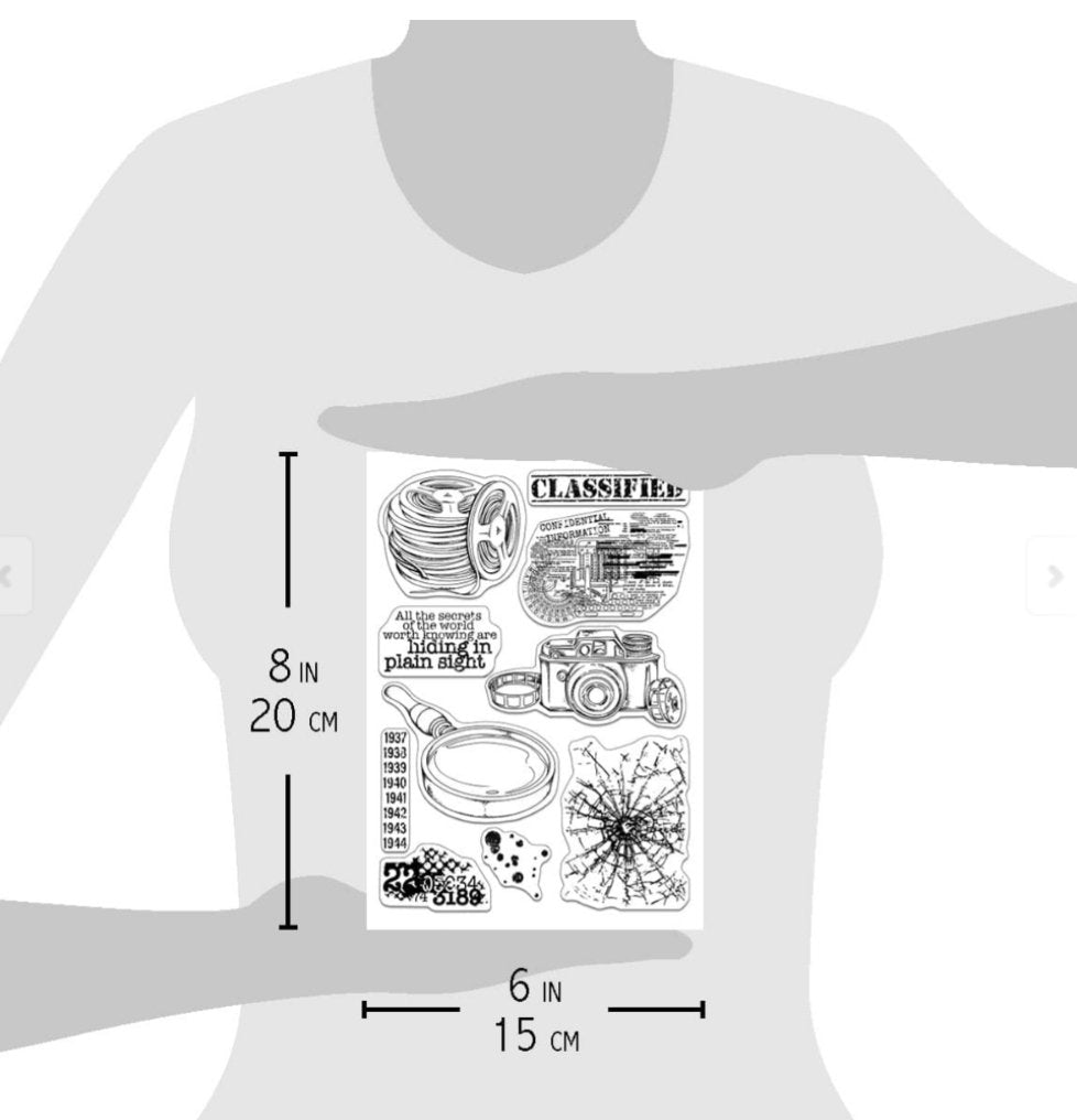 Ciao Bella - CLASSIFIED - Clear Stamp Set 6X8 Ciao Bella