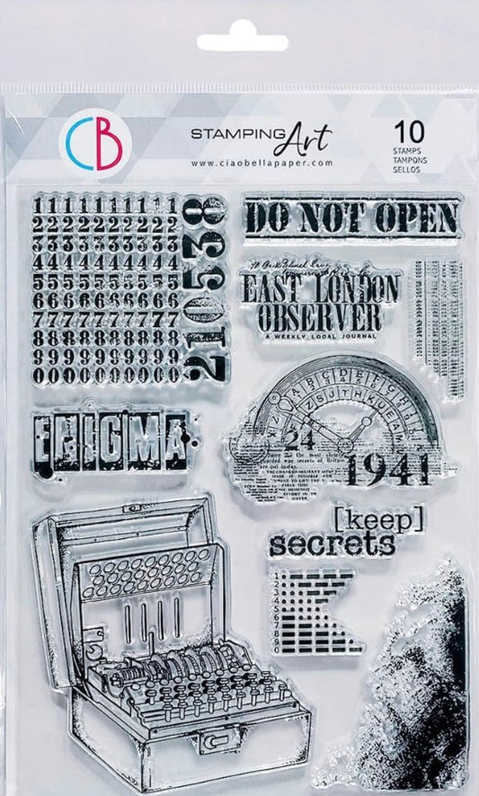 Ciao Bella - ENIGMA - Clear Stamp Set 6X8 Ciao Bella