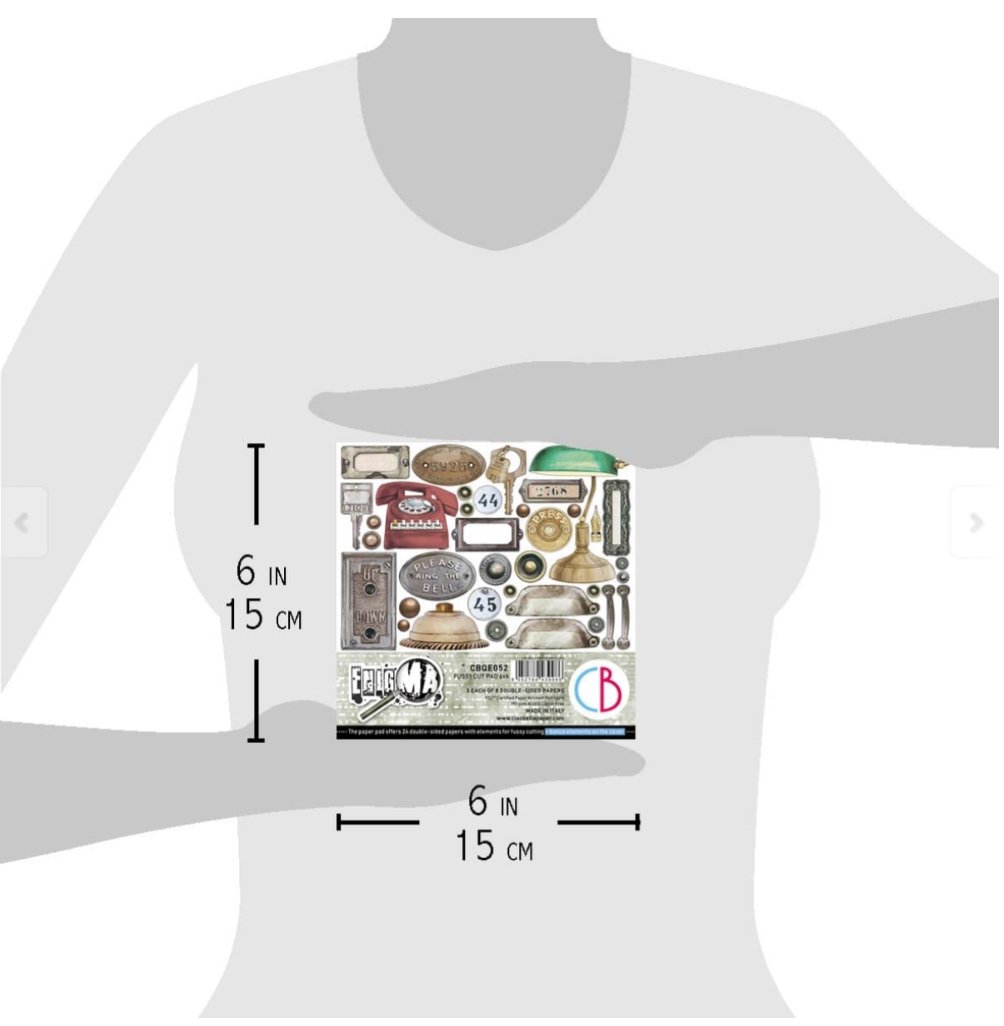 Ciao Bella - ENIGMA - FUSSY CUT PAD 6X6 24/PKG Ciao Bella