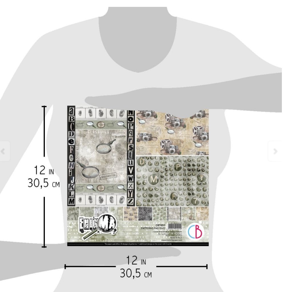 Ciao Bella - ENIGMA - Patterns Pad 12X12 8/PKG Ciao Bella