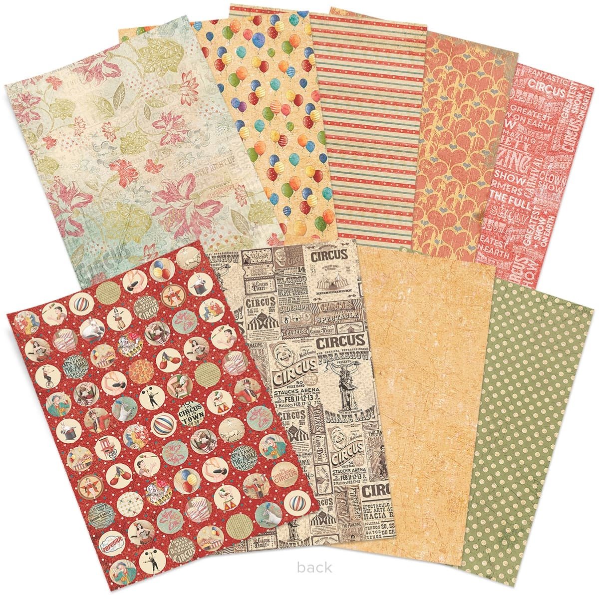 Ciao Bella - Greatest Show - Double Sided Paper - A4 - Pack of 9 Ciao Bella