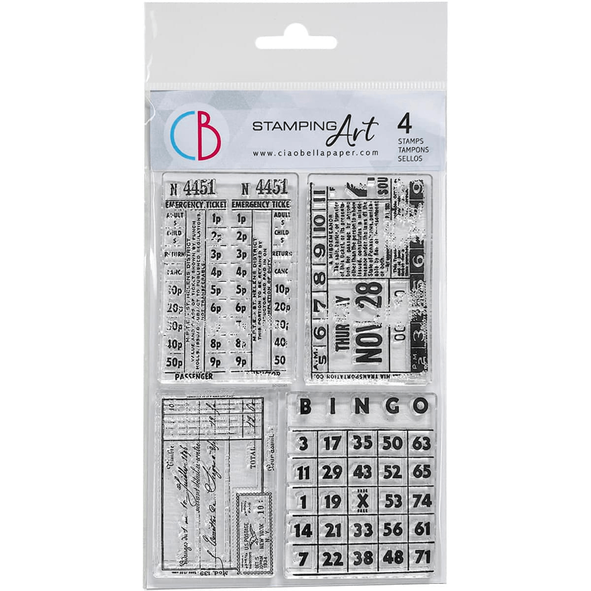 Ciao Bella - Home For Holidays - Clear Stamp Set 4x6 - Messy Papercrafts