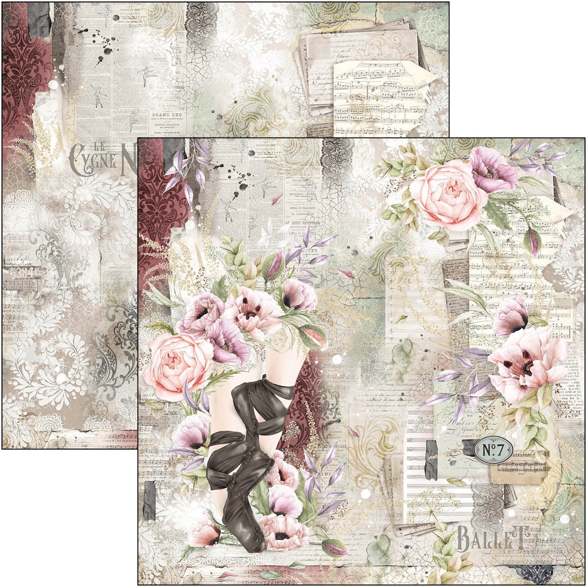 Ciao Bella Time for Home 12x12 Scrapbook Paper Pad for Decoupage