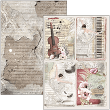 Ciao Bella - Le Cygne Noir - Double Sided Paper - A4 - Pack of 9 - Messy Papercrafts