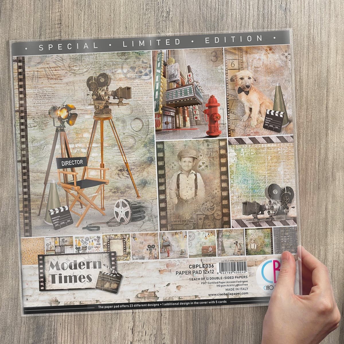 Ciao Bella - Modern Times - Paper Pad - 12x12 inch - Pack of 12 Ciao Bella