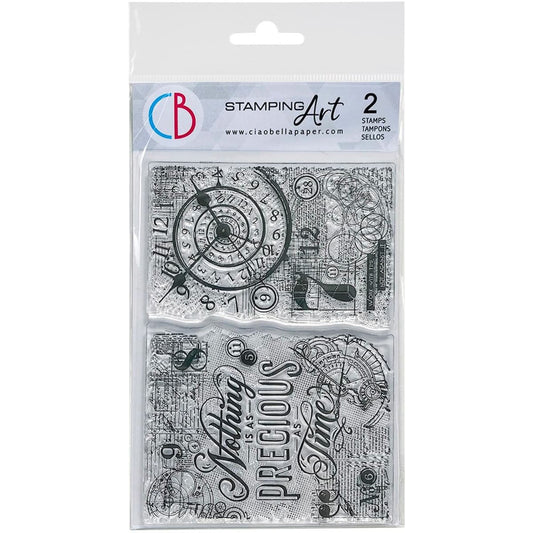 Ciao Bella - Nothing Is As Precious As Time - A6 - Clear Stamp - Set Of 2 Ciao Bella