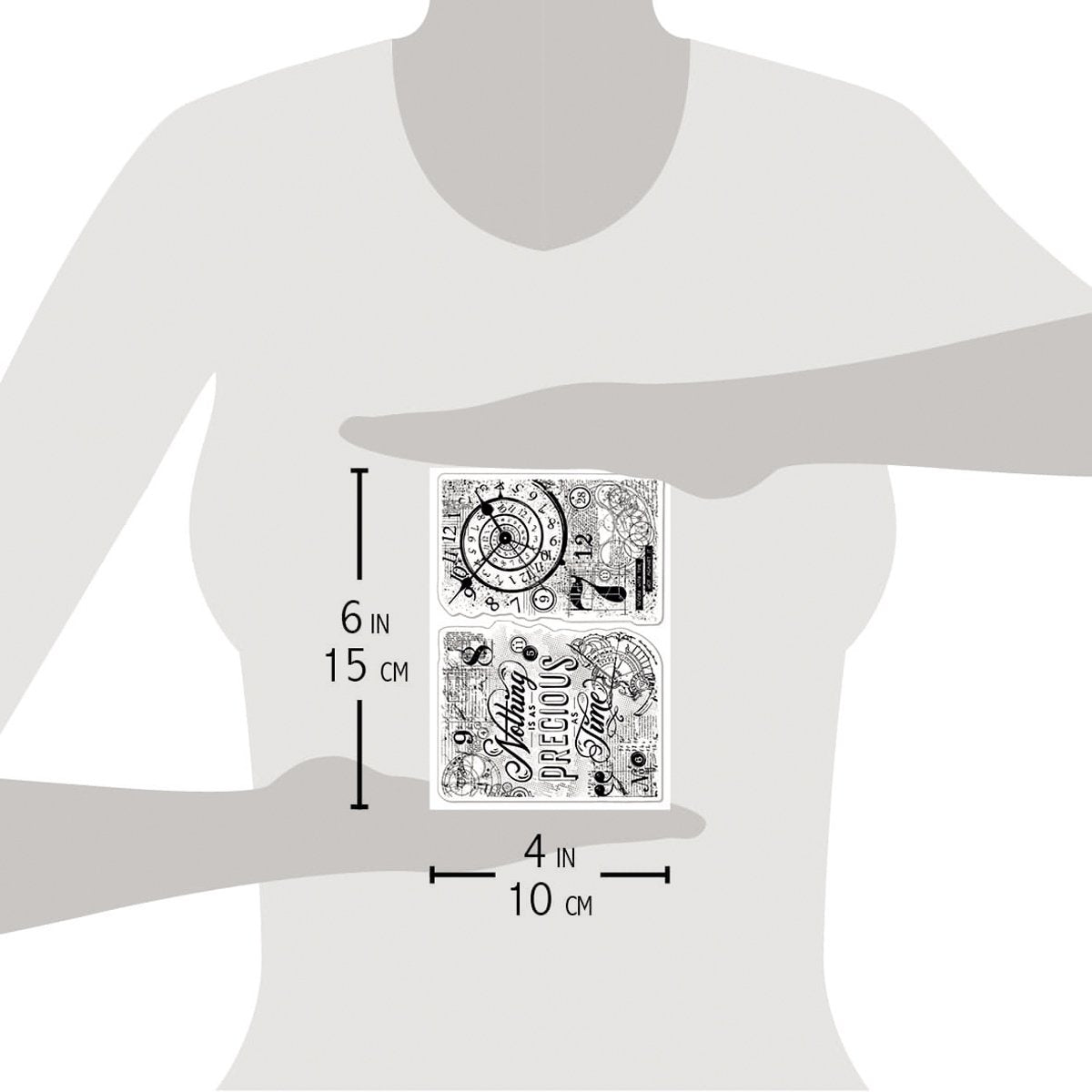 Ciao Bella - Nothing Is As Precious As Time - A6 - Clear Stamp - Set Of 2 Ciao Bella