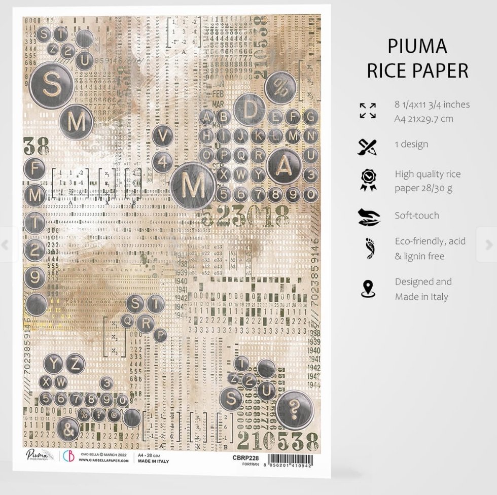 Ciao Bella - RICE PAPER A4 FORTRAN Ciao Bella