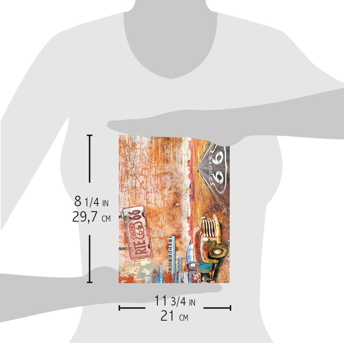 Ciao Bella - Rice Paper - A4 - Single Sheet -  Route 66 Ciao Bella