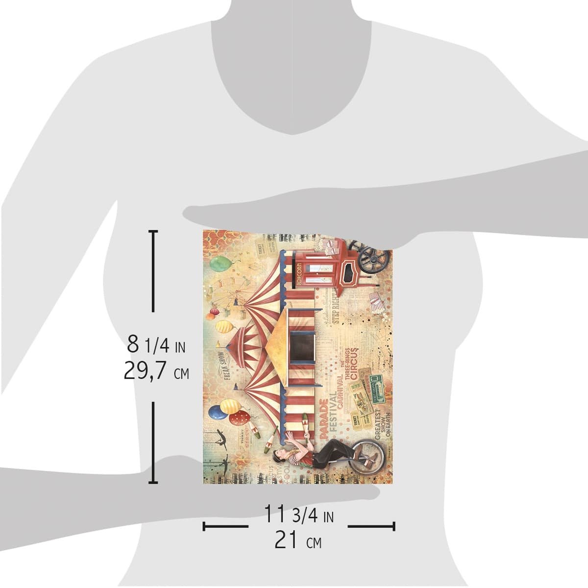 Ciao Bella - Rice Paper - A4 - Single Sheet -  The Greatest Show Ciao Bella