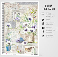 Ciao Bella - RICE PAPER MAXI A3 - ANEMONES - SPARROW HILL Ciao Bella