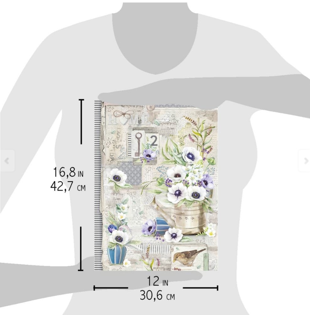 Ciao Bella - RICE PAPER MAXI A3 - ANEMONES - SPARROW HILL Ciao Bella