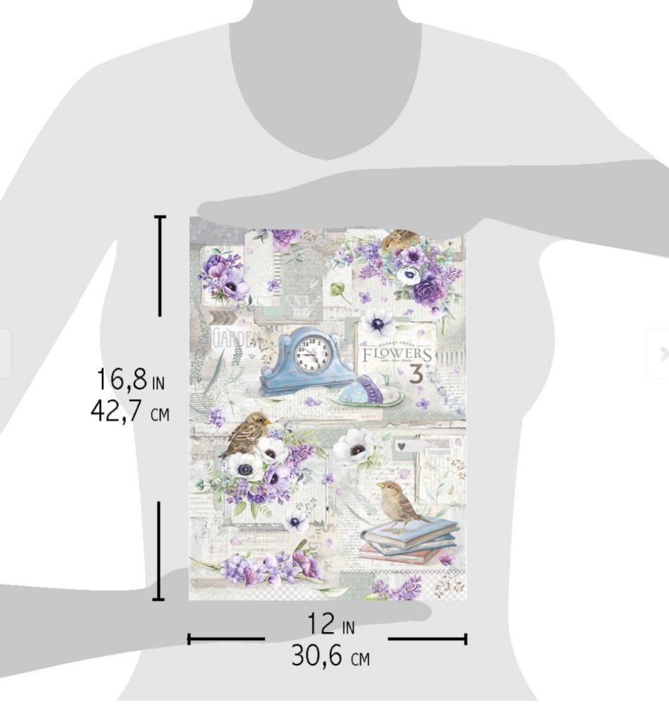 Ciao Bella - RICE PAPER MAXI A3 - EVERYDAY IS A FRESH START - SPARROW HILL Ciao Bella