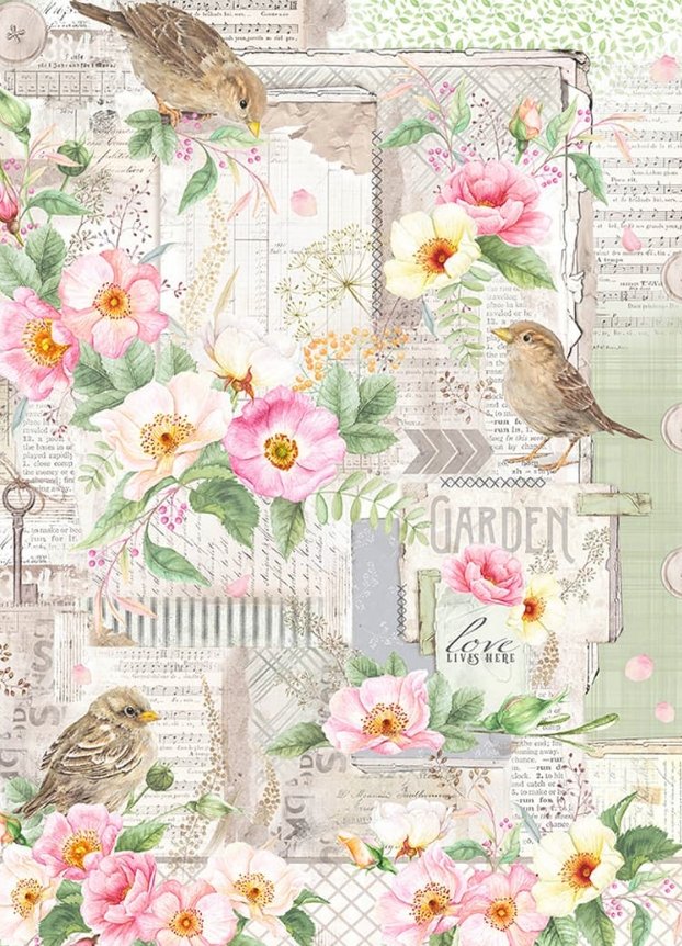 Ciao Bella - RICE PAPER MAXI A3 - LOVE LIVES HERE - SPARROW HILL Ciao Bella