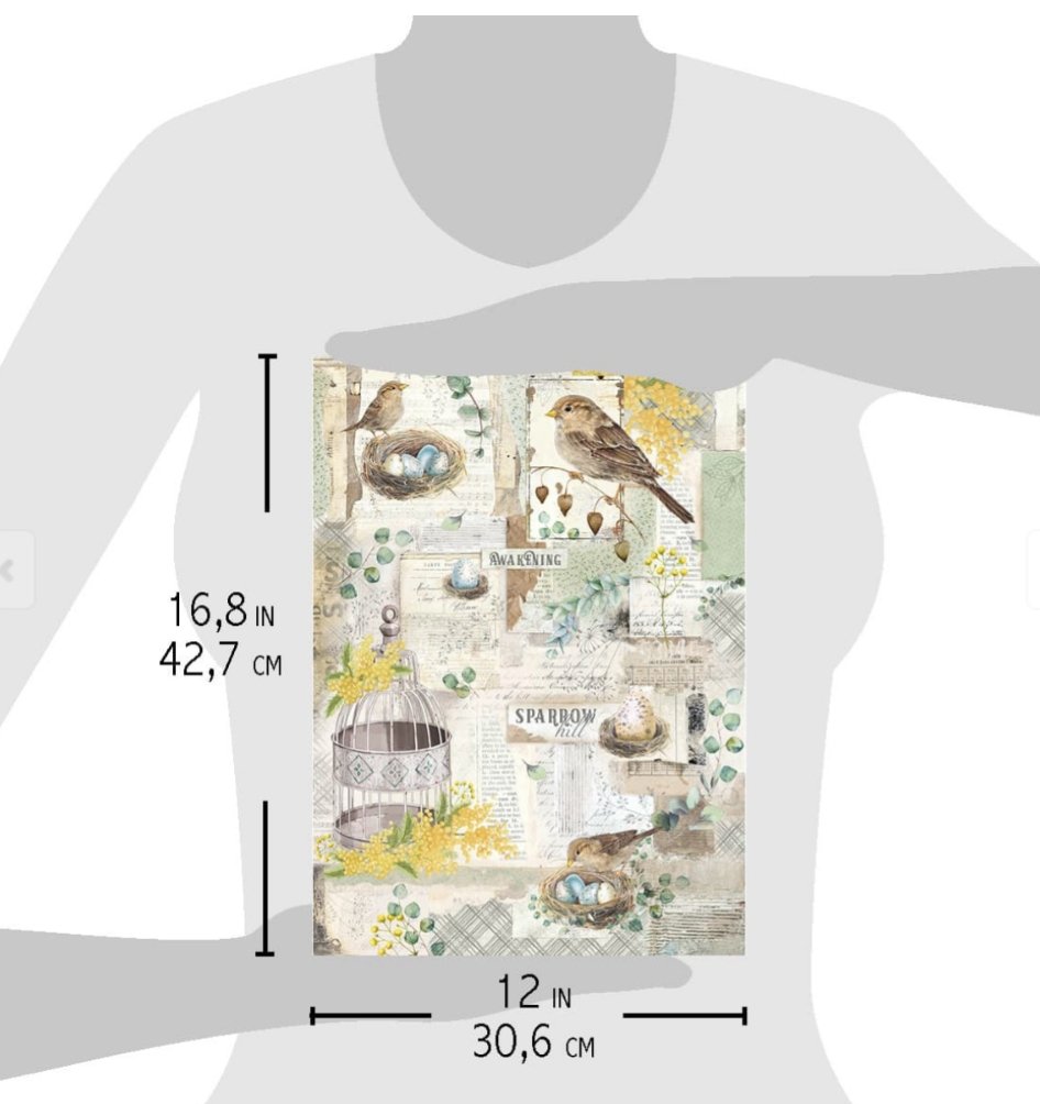 Ciao Bella - RICE PAPER MAXI A3 - SPARROW HILL Ciao Bella