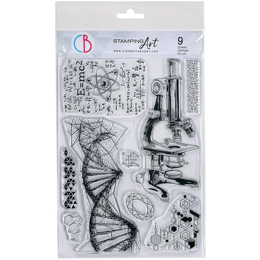 Ciao Bella - Science - Clear Stamp Set 6X8 - Messy Papercrafts