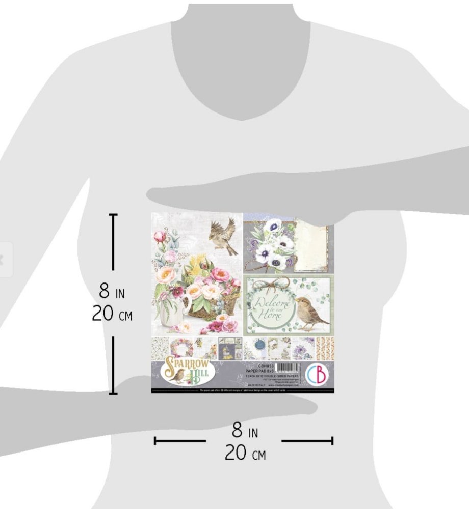 Ciao Bella - SPARROW HILL 8x8 - Collection Pad - 12/PKG Ciao Bella