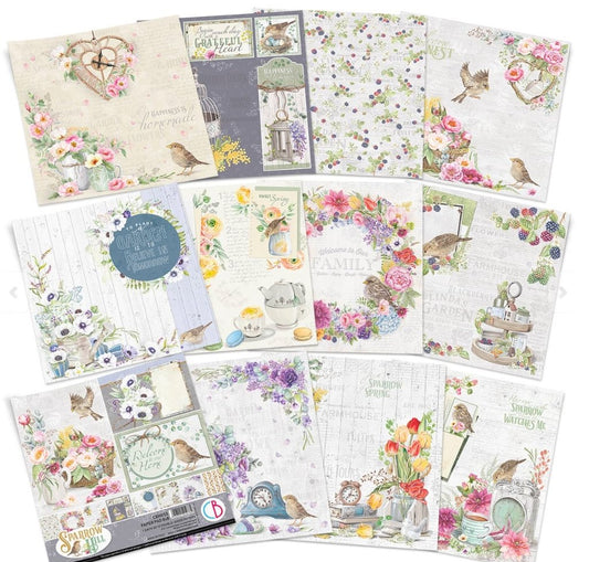 Ciao Bella - SPARROW HILL 8x8 - Collection Pad - 12/PKG Ciao Bella