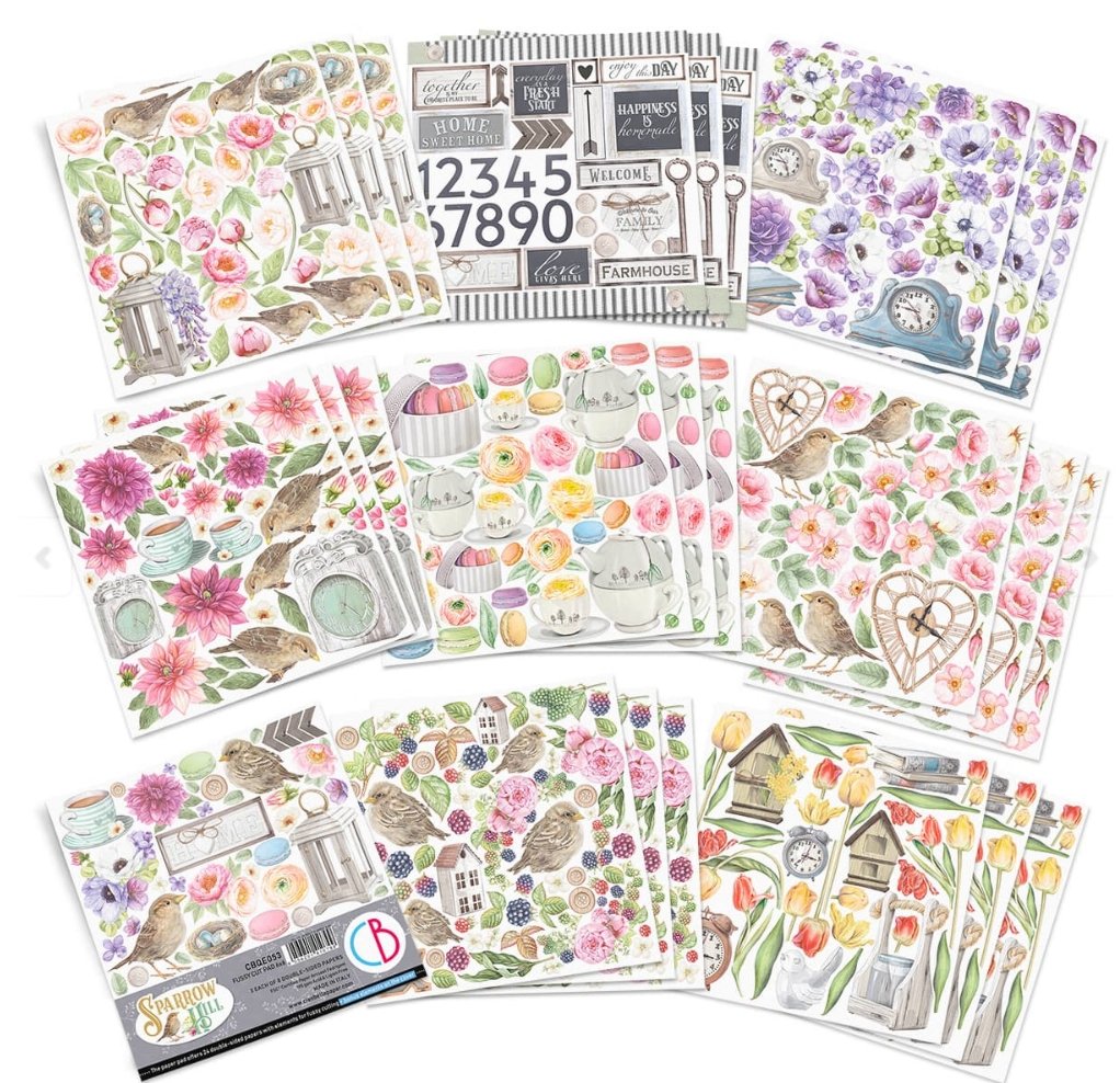 Ciao Bella - SPARROW HILL - FUSSY CUT PAD 6X6 24/PKG Ciao Bella