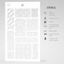 Ciao Bella - Stencil Art - Patchwork - Stencil - 5x8 inch Ciao Bella