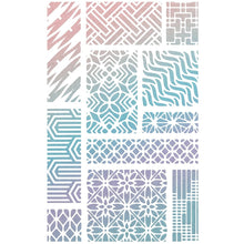 Ciao Bella - Stencil Art - Patchwork - Stencil - 5x8 inch Ciao Bella