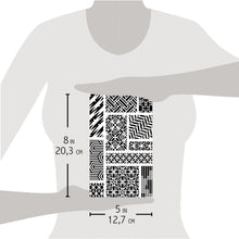 Ciao Bella - Stencil Art - Patchwork - Stencil - 5x8 inch Ciao Bella