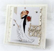 Copy of Stamping Bella - Rubber Stamp - Uptown Girls - Brett And Brenda Get Married - Messy Papercrafts