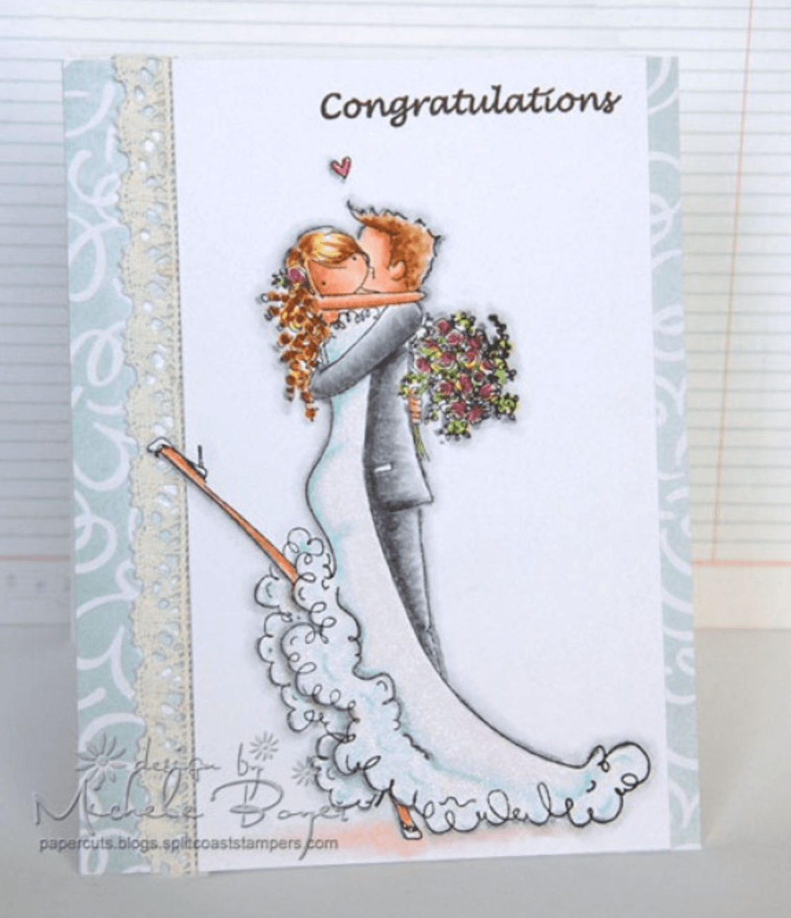 Copy of Stamping Bella - Rubber Stamp - Uptown Girls - Brett And Brenda Get Married - Messy Papercrafts
