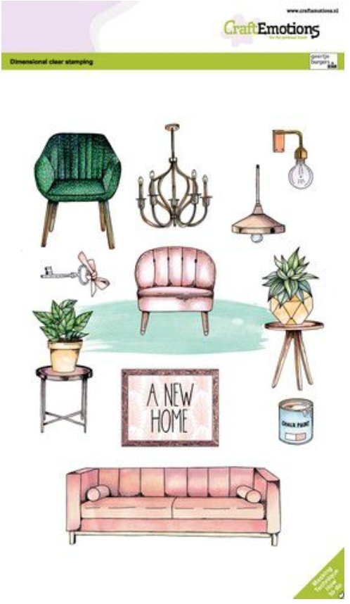 Craft Emotions - Clearstamps A5 - A New Home Craft Emotions