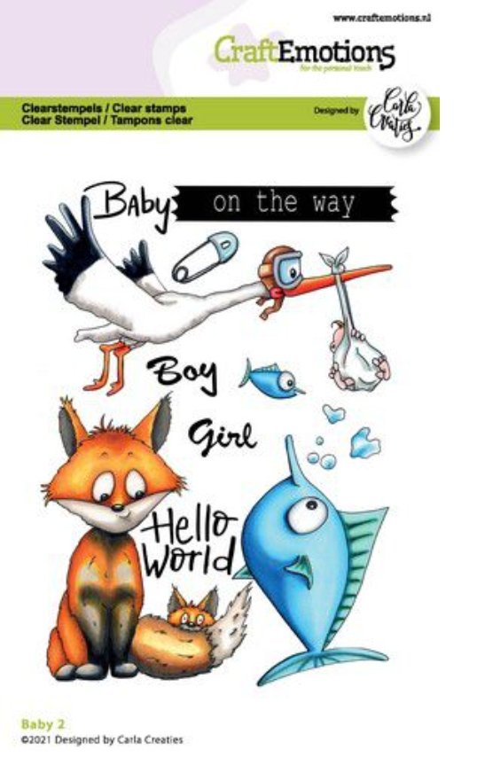 Craft Emotions - Clearstamps A6 - Baby On The Way Craft Emotions