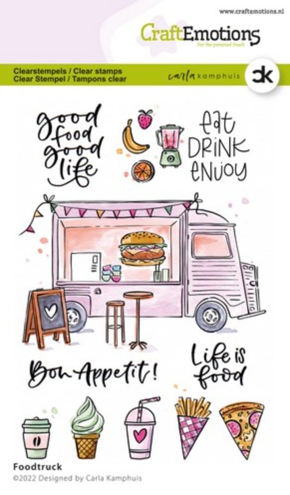 Craft Emotions - Clearstamps A6 - Foodtruck Craft Emotions