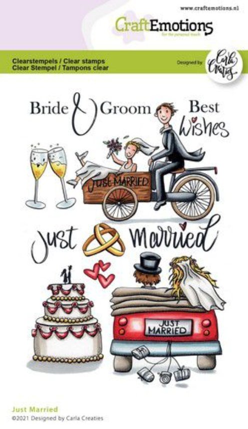 Craft Emotions - Clearstamps A6 - Just Married Craft Emotions