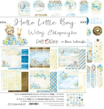 Craft O Clock - 12x12 Paper - Hello Little Boy - Baby’s First Year Craft O Clock