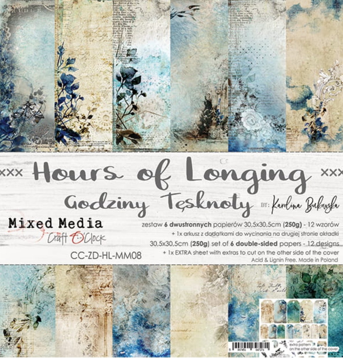 Craft O Clock - 12x12 Paper - Hours Of Longing Craft O Clock