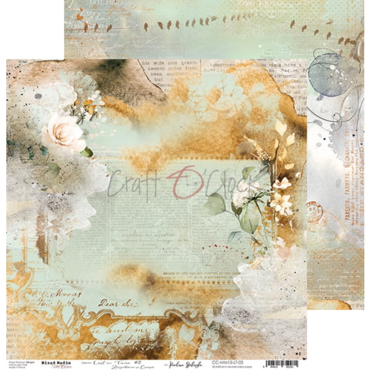Craft O Clock - 12x12 Paper - Lost In Time - Mixed Media Craft O Clock
