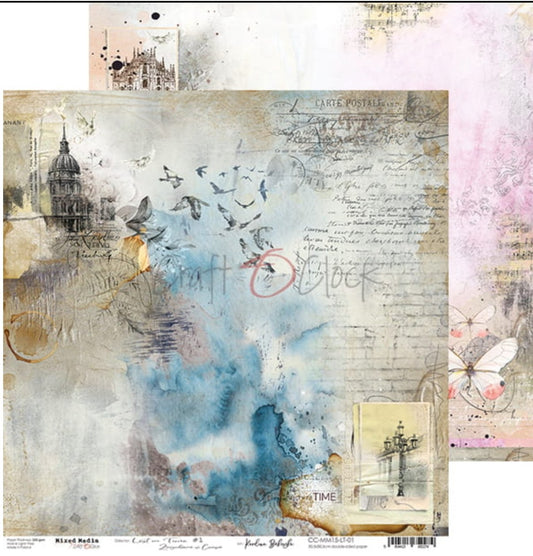 Craft O Clock - 12x12 Paper - Lost In Time - Mixed Media Craft O Clock
