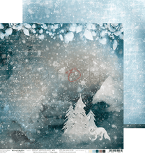 Craft O Clock - 12x12 Paper - Snowy Winterland - Mixed Media - Messy Papercrafts