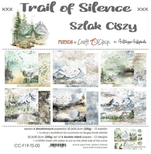 Craft O Clock - 12x12 Paper - Trail Of Silence - Mixed Media - Messy Papercrafts