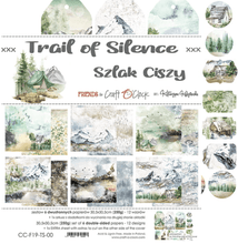 Craft O Clock - 12x12 Paper - Trail Of Silence - Mixed Media - Messy Papercrafts