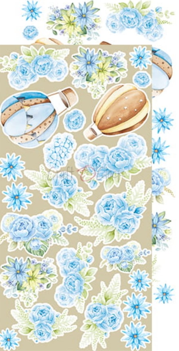 Craft O Clock - 6x12 Paper - Hello Little Boy - Extras Set Craft O Clock