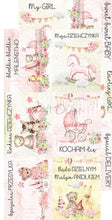 Craft O Clock - 6x12 Paper - Hello Little Girl - Album / Junk Journal - Baby’s First Year Craft O Clock