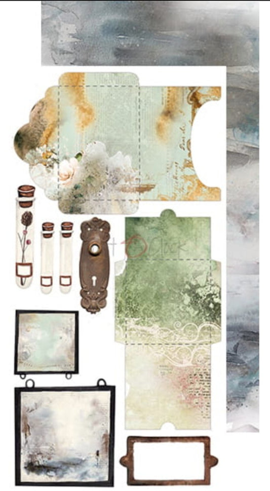 Craft O Clock - 6x12 Paper - Lost In Time - Album / Junk Journal - Mixed Media Craft O Clock