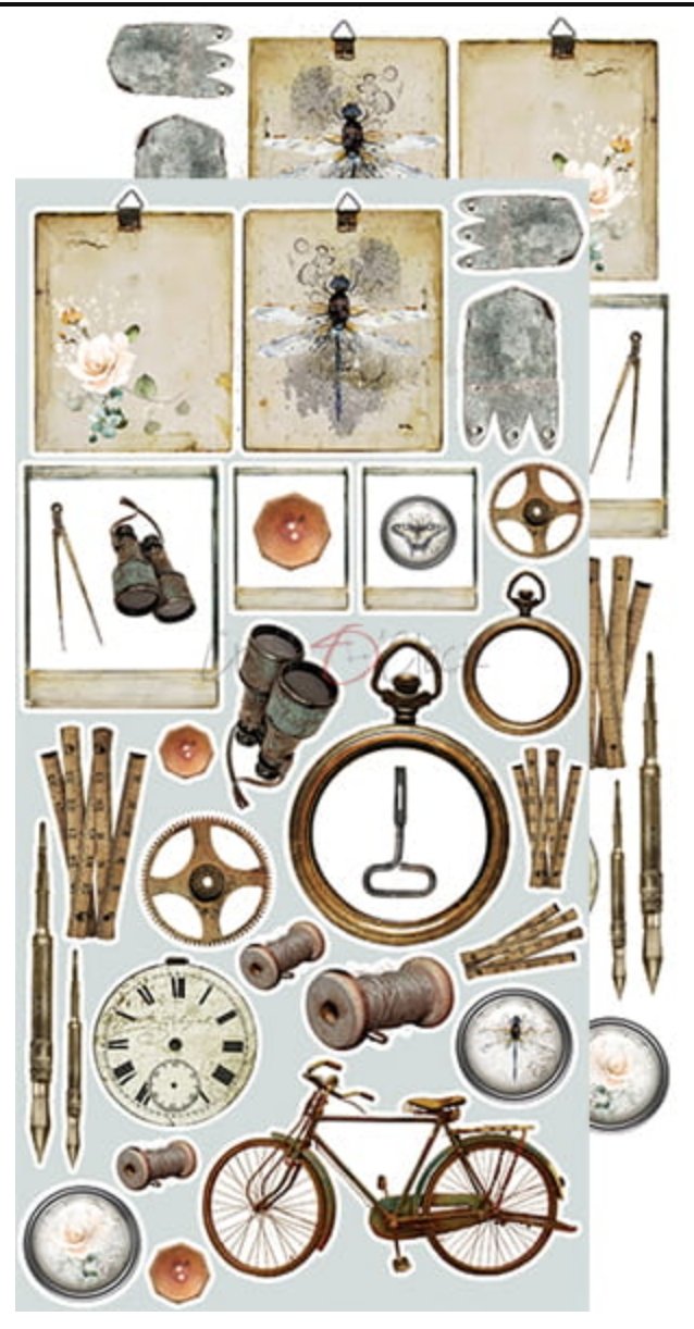 Craft O Clock - 6x12 Paper - Lost In Time - Extras Set Craft O Clock