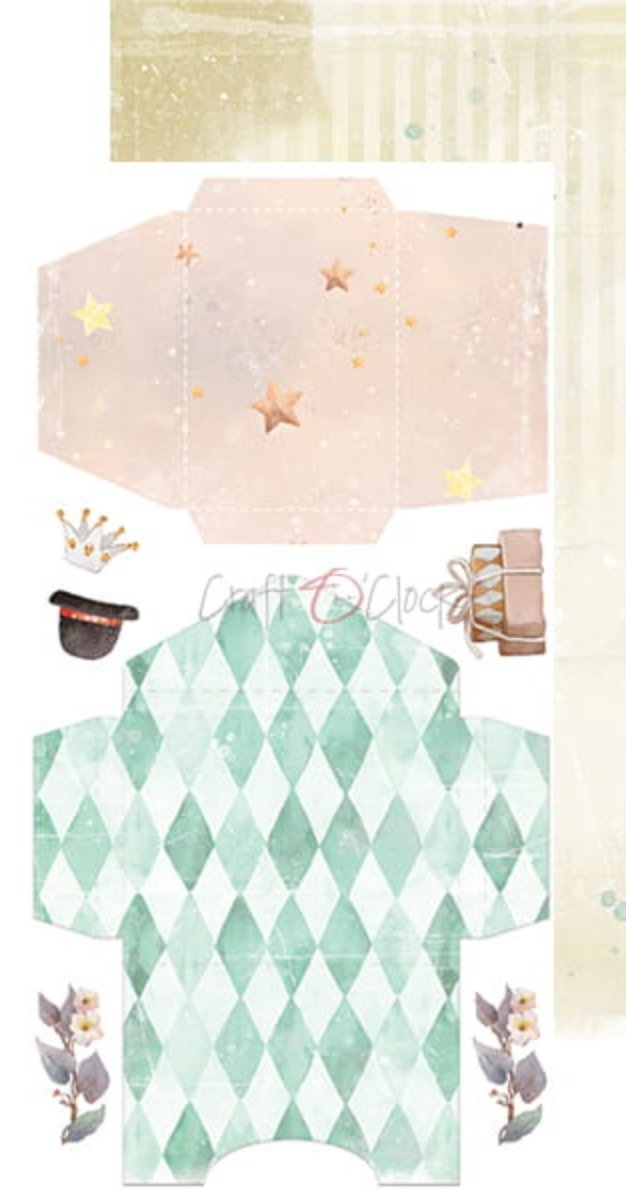 Craft O Clock - 6x12 Paper - My Sweet Treasure - Album / Junk Journal - Baby’s First Year Craft O Clock