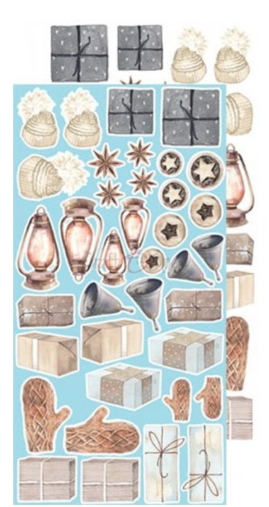 Craft O Clock - 6x12 Paper - Snowy Winterland - Extras Set Craft O Clock