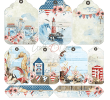 Craft O Clock - 6x6 Paper - Seaside Greetings - Mixed Media - Messy Papercrafts