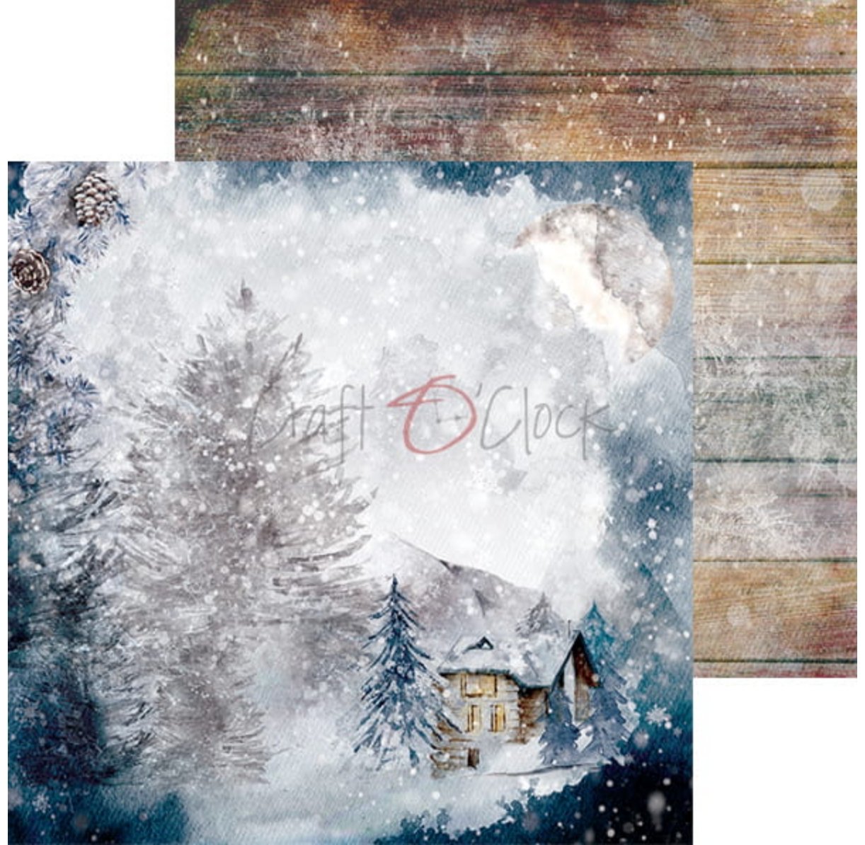 Craft O Clock - 6x6 Paper - Snowy Winterland Craft O Clock