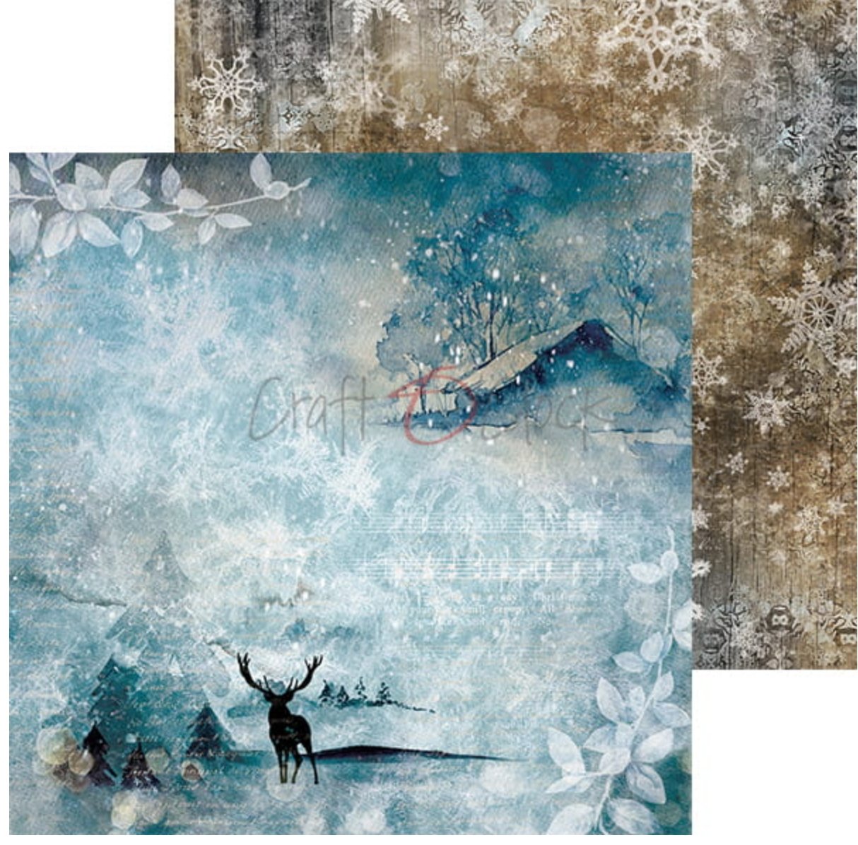 Craft O Clock - 6x6 Paper - Snowy Winterland Craft O Clock